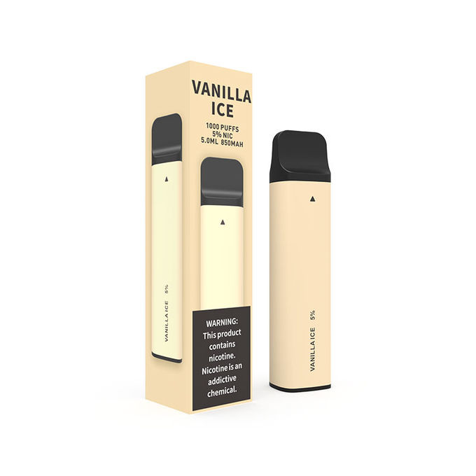 Sopros descartáveis de pouco peso Vanilla Ice 1 do dispositivo 1000 da vagem de 6.0ml Vape